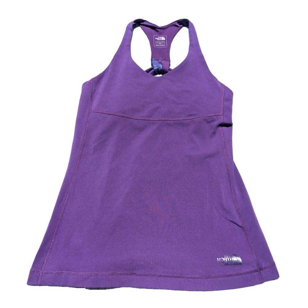 The North Face Vaporwick Racer-Back Women Medium Purple Tank‎ Top